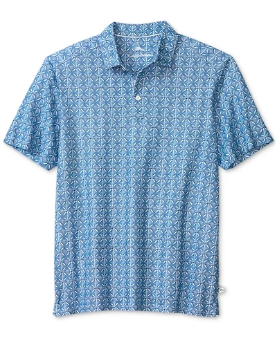 Tommy Bahama Men's Ocean Mosaic Printed Short Sleeve Polo Shirt