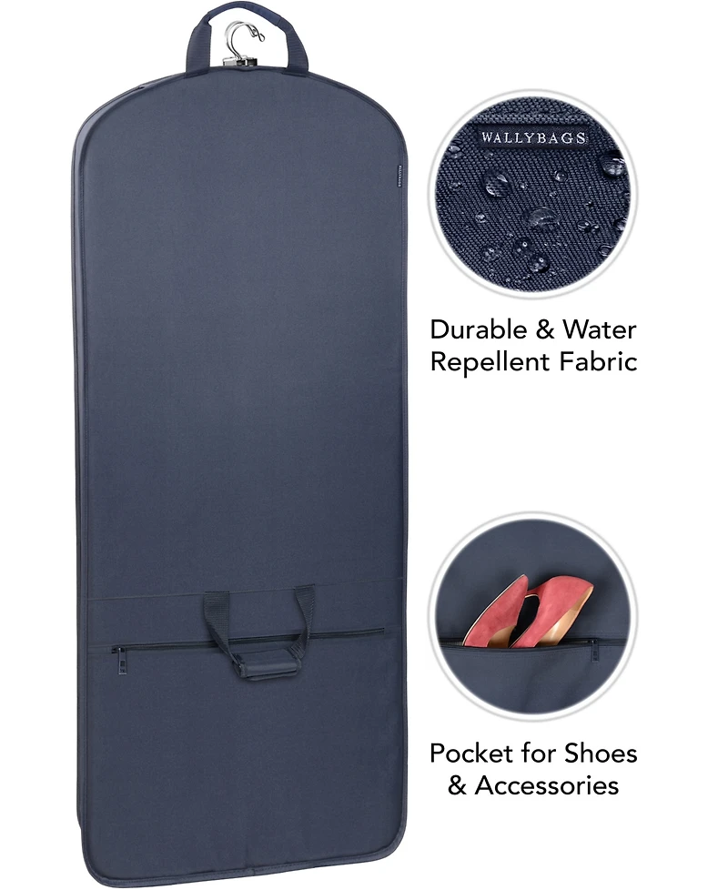 60" Premium Tri-Fold Travel Garment Bag with Pocket