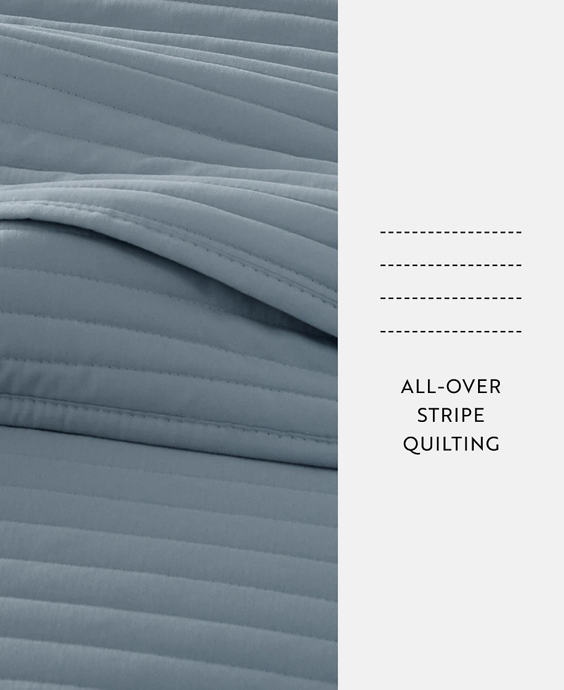 ienjoy Home Stripe Stitch 3-Pc. Quilt Set, Full/Queen