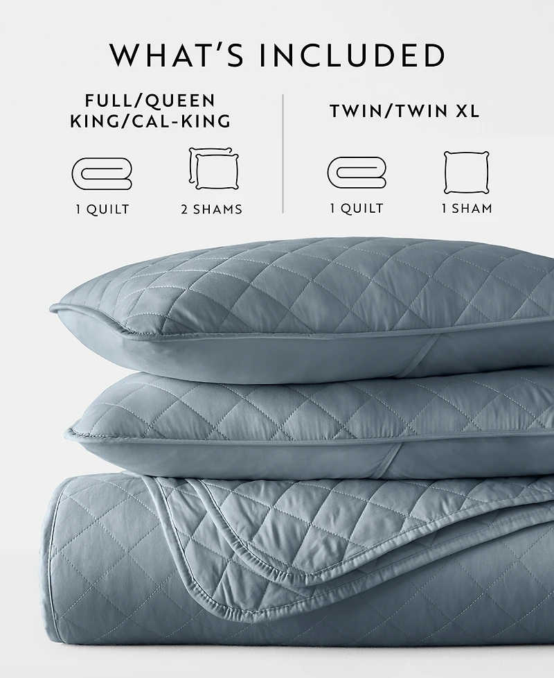ienjoy Home Diamond Stitch 2-Pc. Lightweight Quilt Set, Twin/Twin Xl