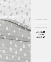 ienjoy Home Painted Dots Reversible 3-Pc. Lightweight Quilt Set