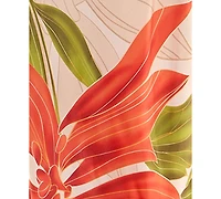 Seni & Cade Juniors' Printed Halter-Neck Satin Long Dress