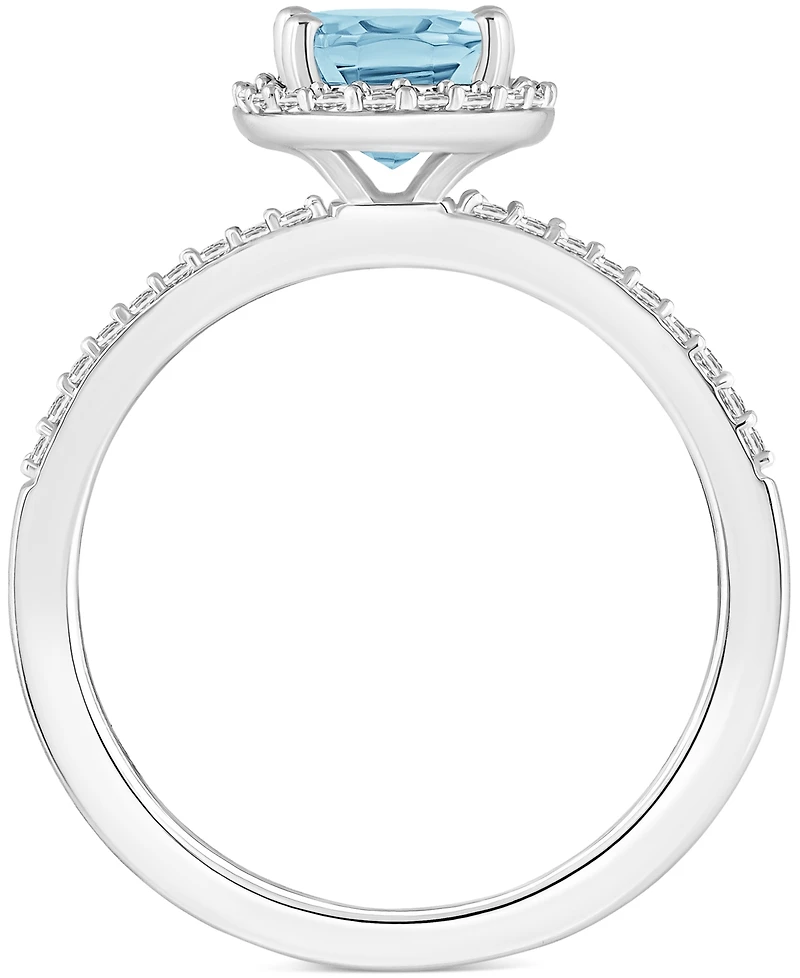 Lab-Created Ruby (1-1/4 ct. t.w.) & White Sapphire (1/5 Halo Ring 10k Gold (Also Additional Gemstones)