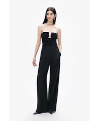 Nocturne Women's Drape-Designed Crop Top
