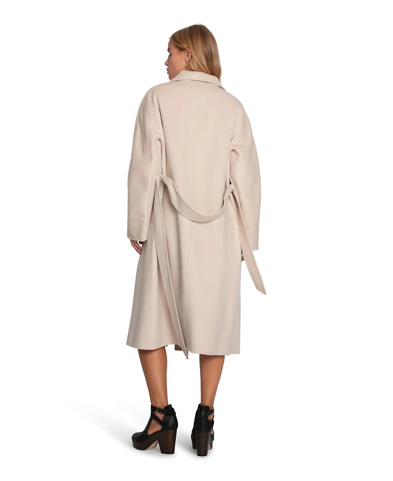 Belle & Bloom Women's Real Love Double Breasted Maxi Coat
