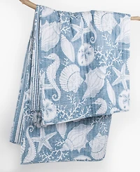 Levtex Stillwater Coastal Shore Reversible Quilted Throw, 50" x 60"