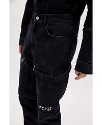 Pcfg Men's Cargo Denim Pant With Zip