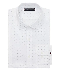 Tommy Hilfiger Men's Th Flex Regular Fit Stretch Twill Dress Shirt