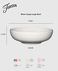 Fiesta Linen Bistro Coupe Large Bowl, 68 oz.