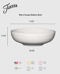 Fiesta Linen Bistro Coupe Medium Bowl, 38 oz.