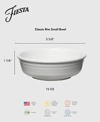 Fiesta Linen Classic Rim Small Bowl, 14.5 oz.