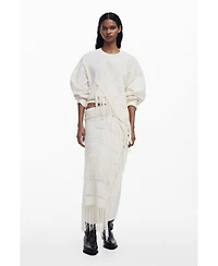Desigual Women's Fringed knit skirt
