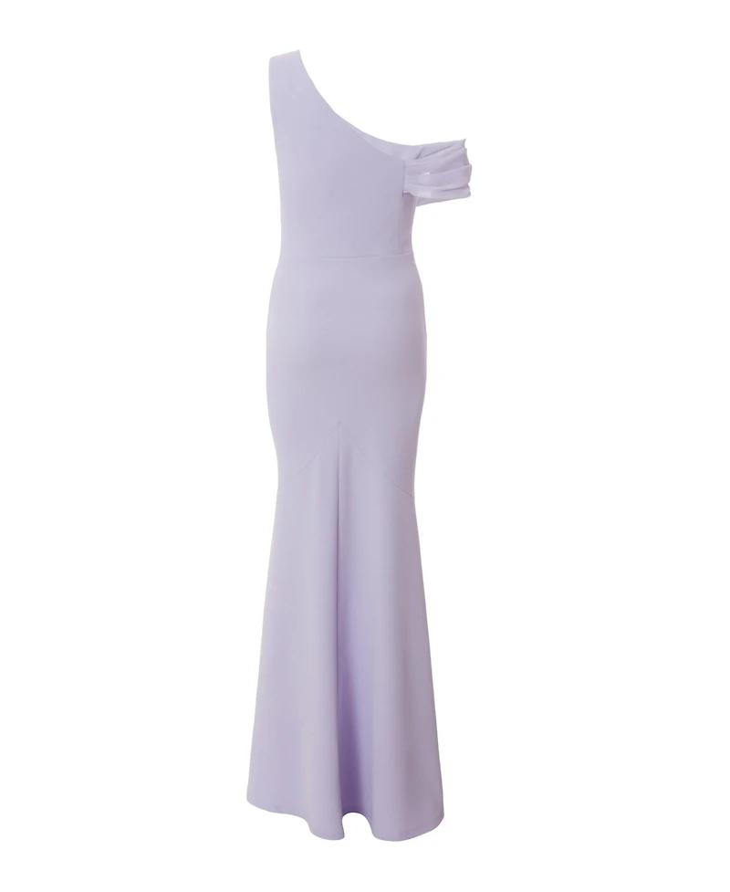 Quiz Women's Scuba Crepe Chiffon Drape Maxi Dress