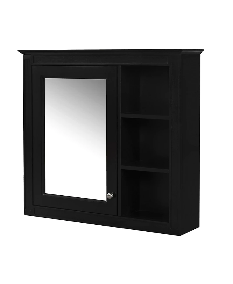 Wall-Mounted Medicine Cabinet with Mirror and Shelves (30" x 28")