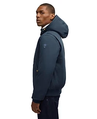 Pajar Men's Men s Pine Bomber with Fixed Hood and Detachable Faux Fur Trim