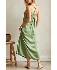 Crescent Women's Bona Back Twist Cupro Slip Dress