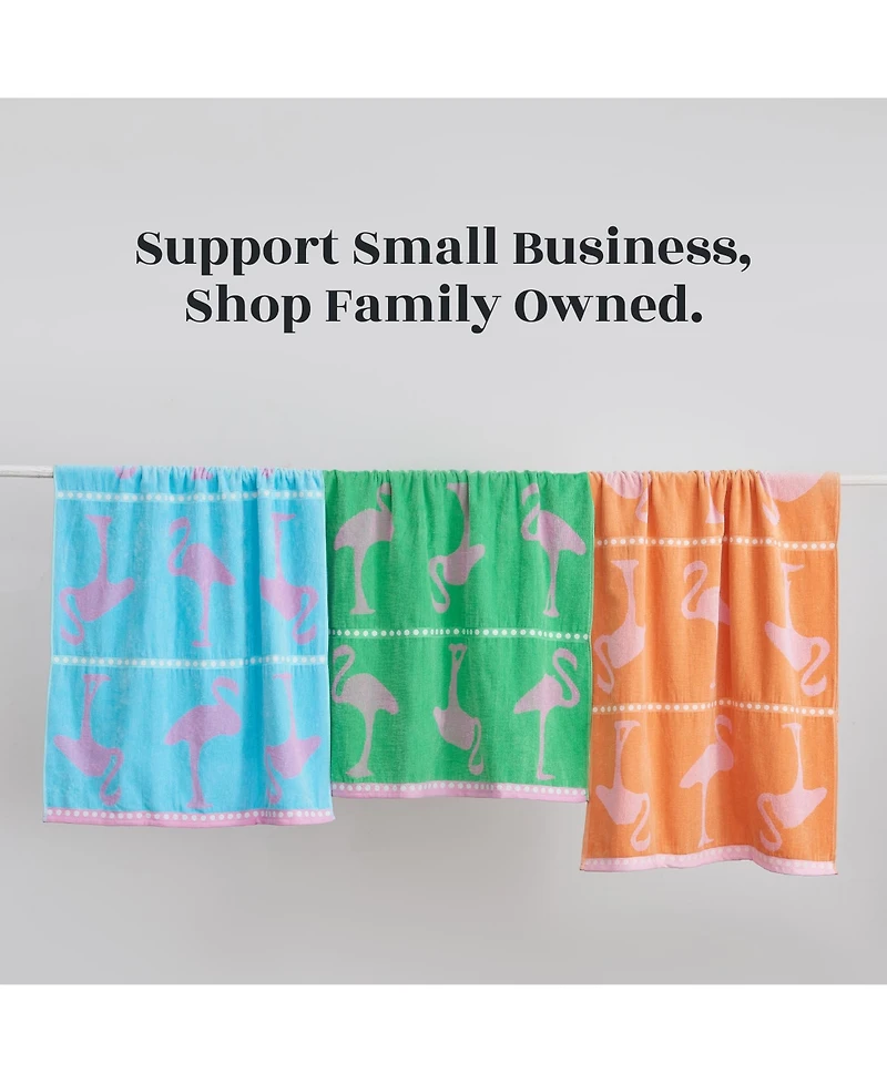 Linery & Co. 100% Cotton Jacquard 2 Pack Summer Beach Towels