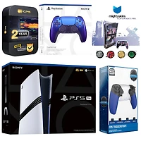 Sony PlayStation 5 Pro with Extra Volcanic Red Controller, Trigger Stop Kit and MightySkins Decal Voucher Plus 2 Year Cps Extended Warranty