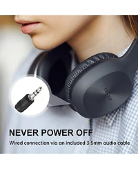 Edifier Bluetooth Over-Ear Headphones, 30H Playtime, Deep Bass, Built-in Mic for Travel/Work