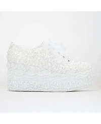 Florette Lace Bridal Platform Sneakers