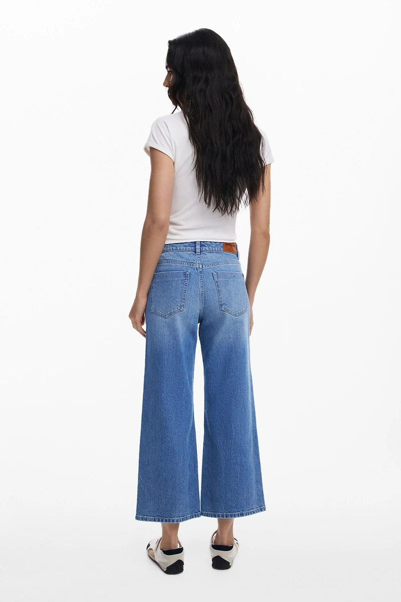 Desigual Women's Straight jeans with patches