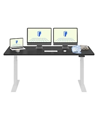 Flexispot E7-commercial W Electric Adjustable Standing Desk, Rectangular Chipboard Top
