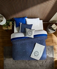 Lacoste Home Heritage Geo Cotton -Pc. Comforter Set