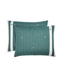 Lacoste Home Heritage Geo Cotton 3-Pc. Comforter Set