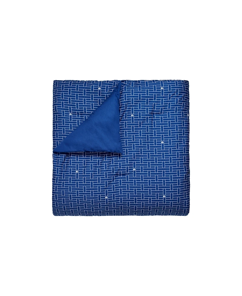 Lacoste Home Heritage Geo Cotton -Pc. Comforter Set