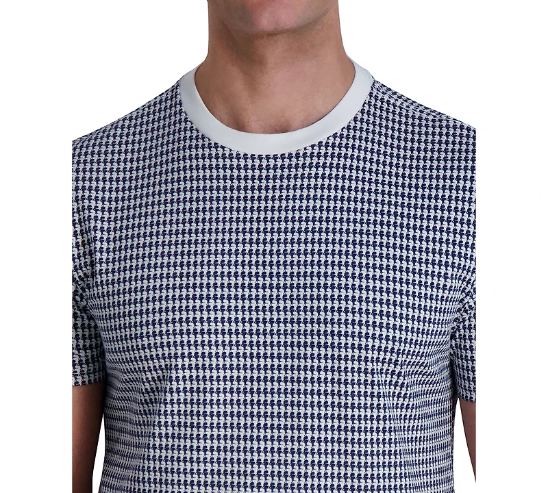 Karl Lagerfeld Paris Men's Houndstooth T-Shirt