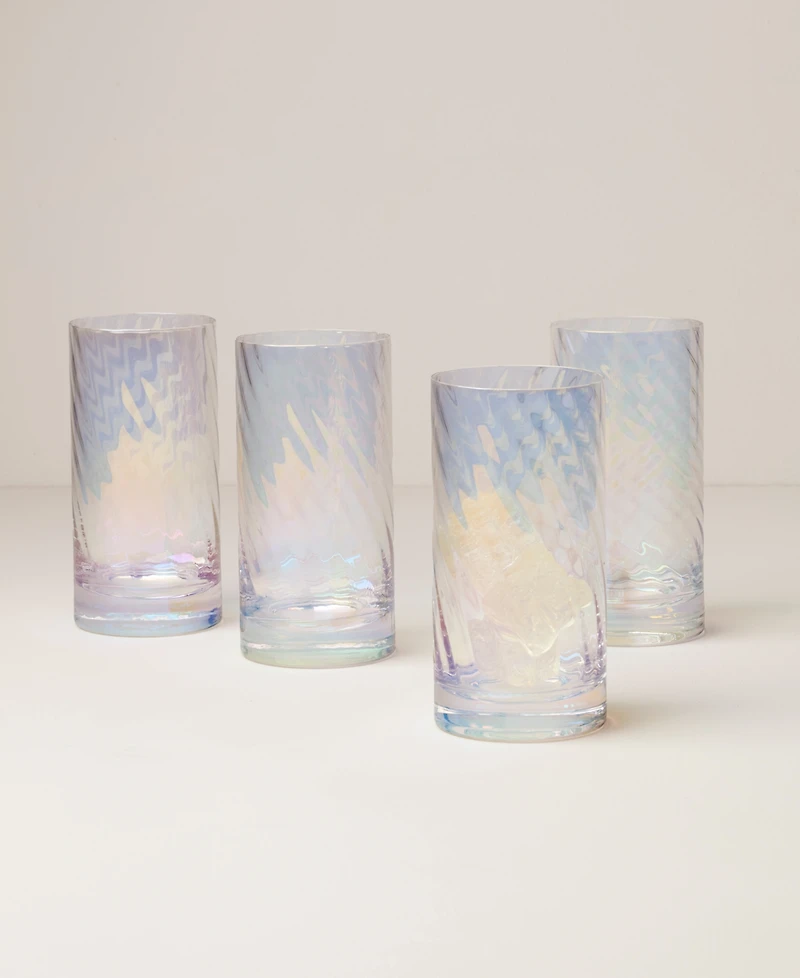 Lenox Tuscany Classics Iridescent Highball Glasses, Set of 4