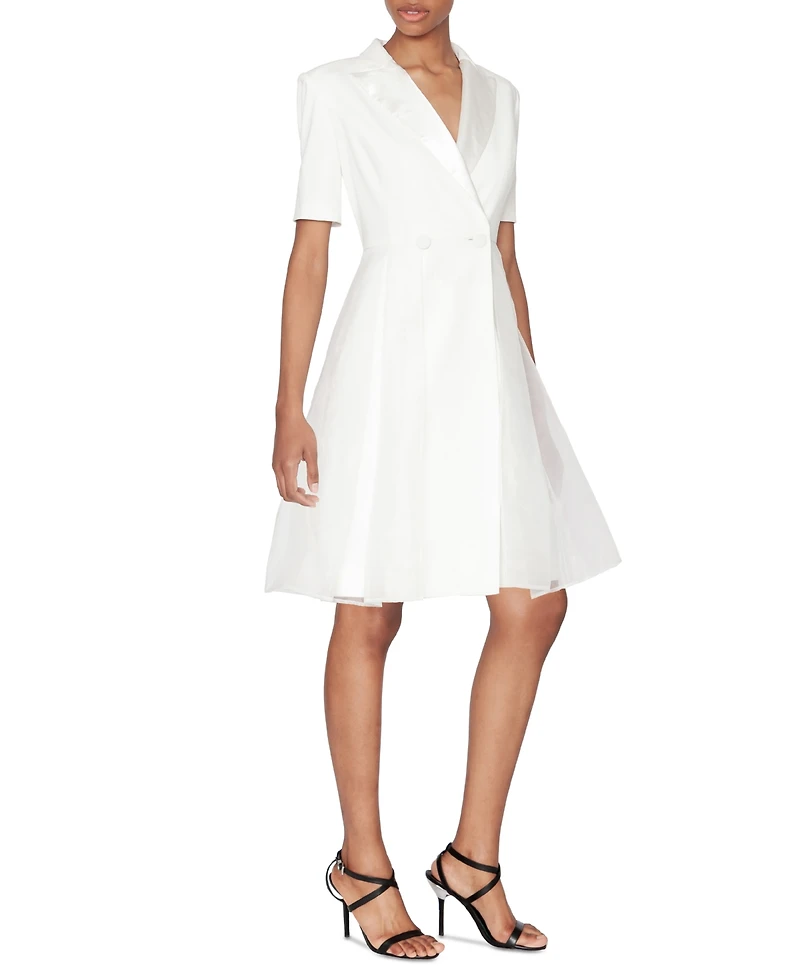 White Tie by Shani Women's Tuxedo Blazer A-Line Dress