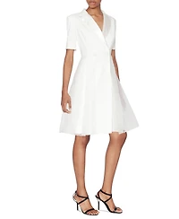 White Tie by Shani Women's Tuxedo Blazer A-Line Dress