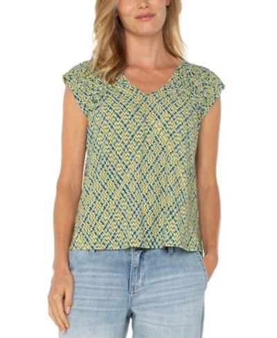 Liverpool Los Angeles Womens Short Sleeve Dolman Tie Back Knit Top Xs 3x