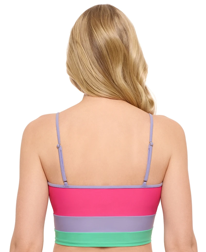 Salt + Cove Juniors' Colorblocked Midkini Top, Exclusively at Macy's