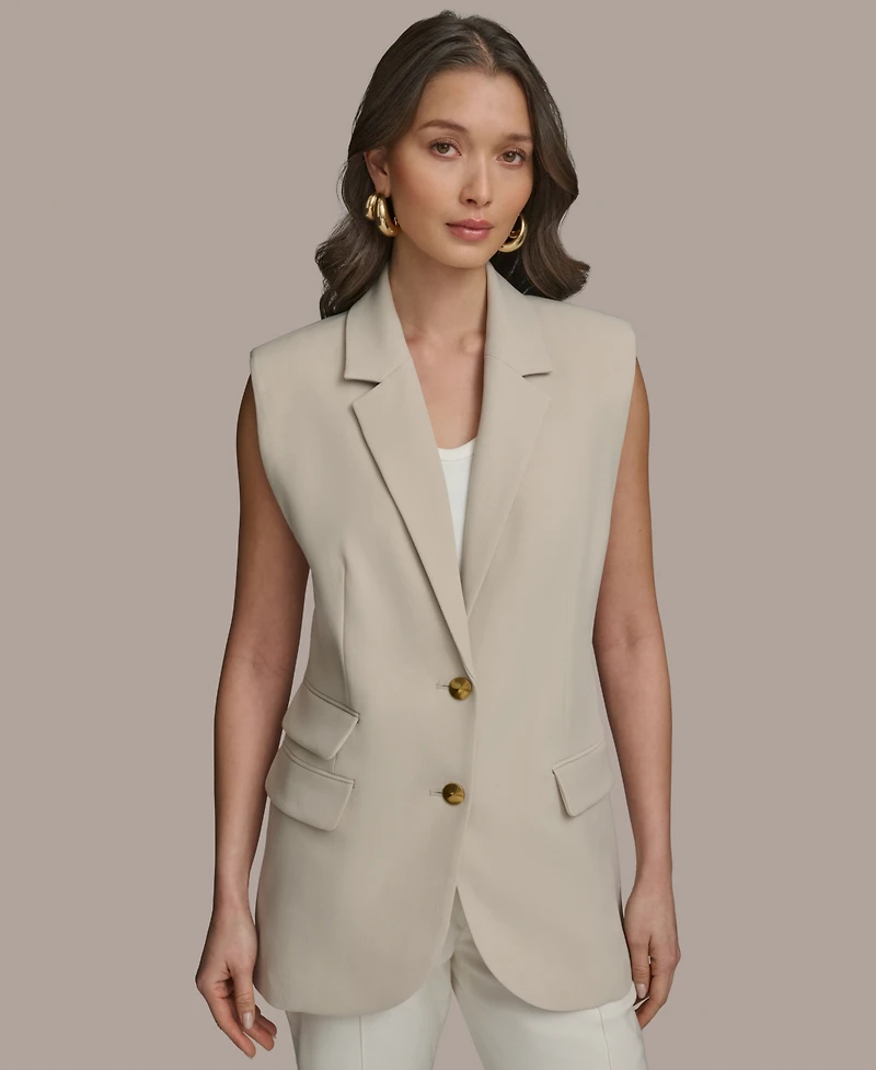 Donna Karan New York Women's Two-Button Vest