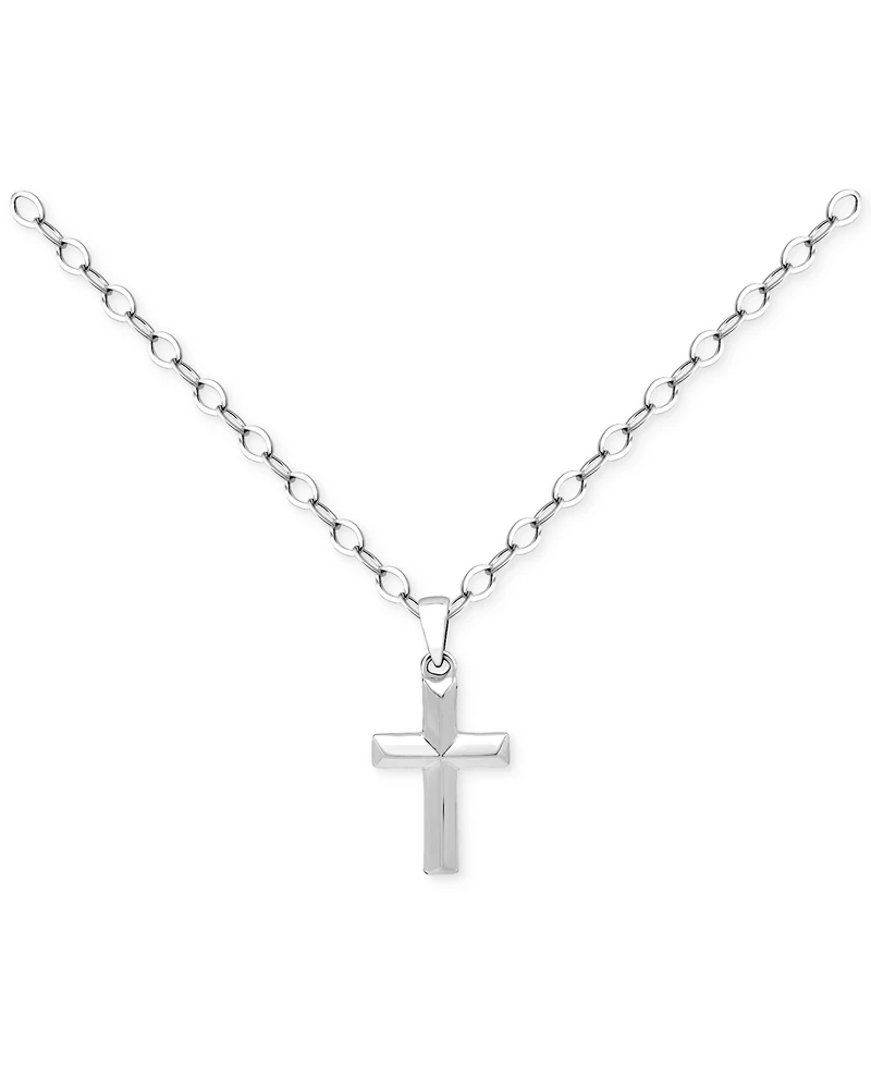 Giani Bernini Cross Pendant Necklace in 18k Gold-Plated Sterling Silver (also in Sterling Silver), 16" + 2" extender, Exclusively at Macy's