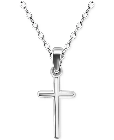 Giani Bernini Cross Pendant Necklace in 18k Gold-Plated Sterling Silver (also in Sterling Silver), 16" + 2" extender, Exclusively at Macy's