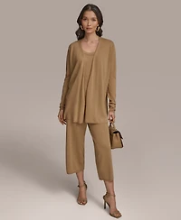 Donna Karan New York Women's Open-Front Cardigan Sweater