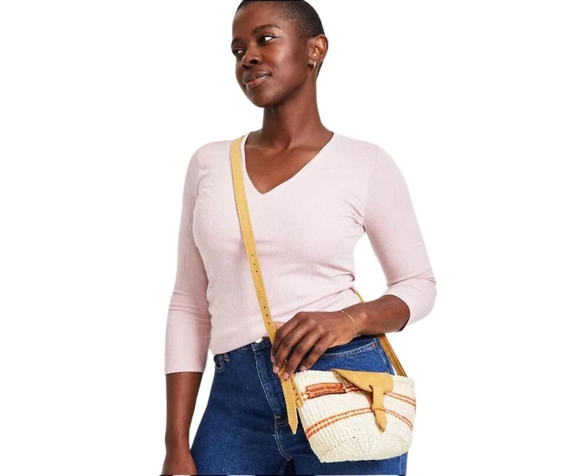 Generous Peace Handmade Sisal Crossbody Bag