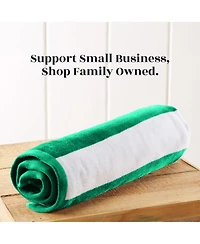 Linery & Co. Oversized Cotton Cabana Beach Towel, Single - 35" x 70"