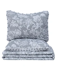 Linery & Co. Delicate Floral Microfiber Quilt Set With Shams