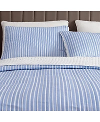 Linery & Co. Tiny Stripes Microfiber Quilt Set With Shams