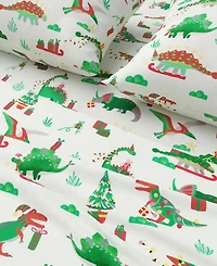 Linery & Co. Ultra-Soft Turkish Cotton Flannel Christmas Print Sheet Set