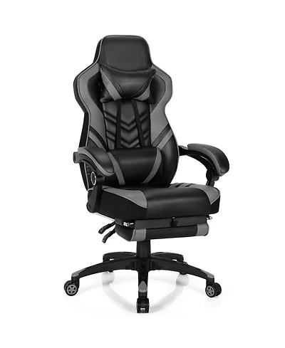 Adjustable Gaming Chair with Footrest for Home Office