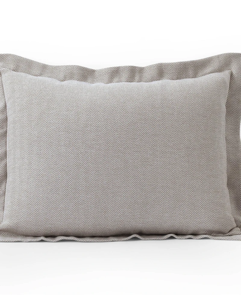 Lands' End Luxe Flannel Yarn Dyed Pillow Sham