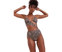 Flirtt Gottex Women's Bella Flora Cut Out One Piece Swimsuit