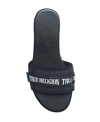 True Religion Ladies Missy Logo Adjustable Sandal