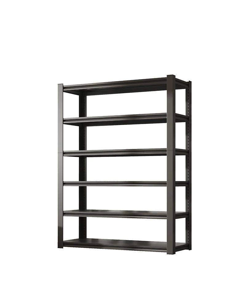 82"H 6 Tier Metal Shelves for Storage Garage Shelving 2400LBS Heavy Duty Storage Shelves Adjustable Garage Shelf Industrial Shelving Unit Storage Util