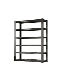 82"H 6 Tier Metal Shelves for Storage Garage Shelving 2400LBS Heavy Duty Storage Shelves Adjustable Garage Shelf Industrial Shelving Unit Storage Util